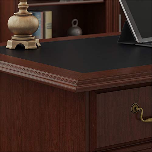 Saratoga Executive Desk And Two 5 Shelf Bookcases In Harvest Cherry #TOP6