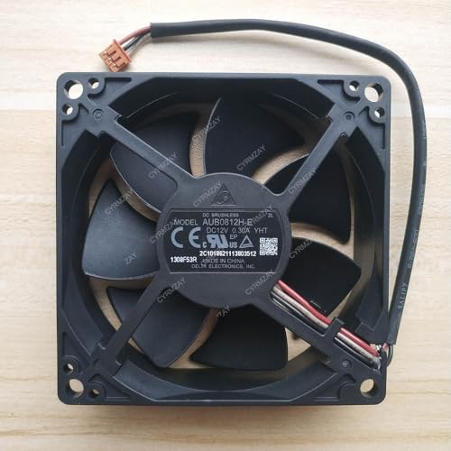 CYRMZAY Compatible con Delta AUB0812H-E 12V 0,3A 8CM 3-Wire Cooling Ventilador