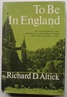 To Be in England 0393043029 Book Cover