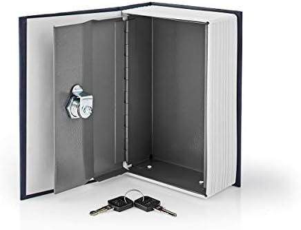 Invero Book Safe Portable Secret - The New English Dictionary - Style Diversion Money Box Safe, Strong Steel Security with 2 Keys - Ideal for Storing Cash, Coins, Jewellery and Documents - Small