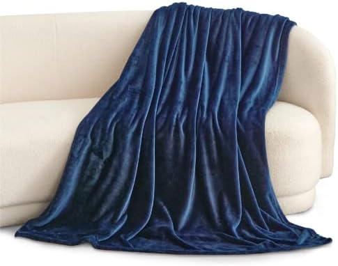 HMFSXKR Fleece Throw Blankets Single Double Travel Size Fluffy Flannel Blankets Soft Warm Bed Throws Sofa Bed Settees Couch Fit All Season No shedding (Grey, 150*200CM)