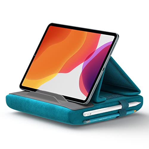 JSAUX Tablet Pillow Stand, Tablet Stand Holder Dock for Lap, Bed and Desk Compatible with iPad Pro 11 10.5 9.7 10.2 Air Mini, Kindle, Tablets, Phones, E-Reader, Books and More 4-12.9'' Devices Green