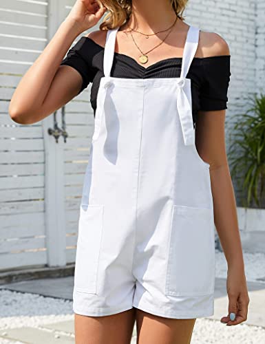 Rompers For Women Overall Shorts For Women Summer Clothes For Women Rompers For Women Summer White Romper Overalls Women Summer Romper Linen Overalls White Romper Women Women's Fashion Overalls #TOP1
