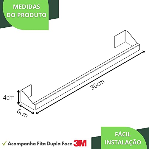 Porta Toalha De Rosto Adesivo Inox Autocolante DF