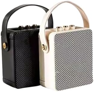 OD Portable Bluetooth Speaker with Deep Bass, Retro Style, Carry Handle, Black and Cream PLEASE NOTE, Next Day Delivery Is Only Available From 4 Orders And Above (Beige)