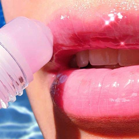 Mode Lip Glaze Watermelon Flavored Lip Gloss Roll On Yummy Sheer Wet Shine, Hydrating Natural Skincare Fruit Oils Moisturizing Sweet Almond, Areni Noir, Wild Rose - Cruelty Free, Vegan Made In Ny 4Ml #TOP2