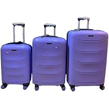 FASHION PP(Polypropylene) Unbreakable 3-Piece Luggage Set Lilac