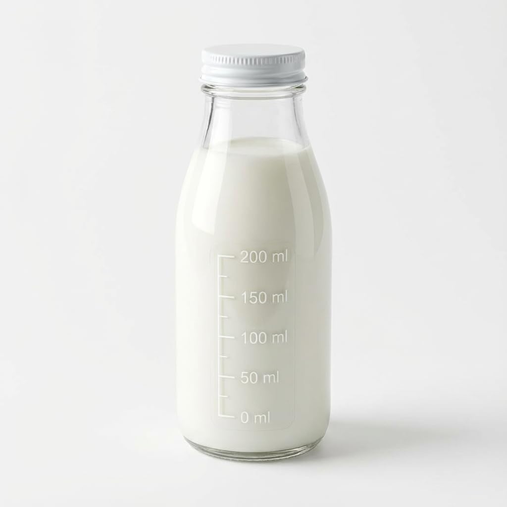Freshsip FreshSip Transparent Glass Bottles for Milk, Water & Juice | Leak-Proof ...