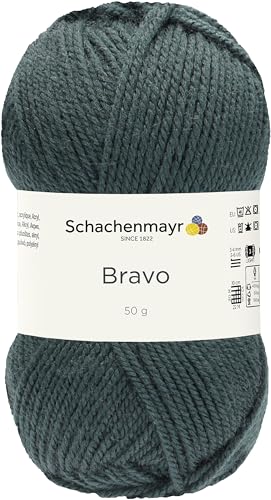 Schachenmayr Bravo 9801211-08386 waldgrün Handstrickgarn, Häkelgarn