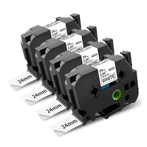 1-12PK Tz 24 �~�����[�g�����x���e�[�v���~�l�[�g�A�݊����̂��� �u���U�[TZe-651 TZe-251 TZe151-751 Tze 1 �C���`�e�[�v P-touch D600 P710BT P700 �p(4PK)