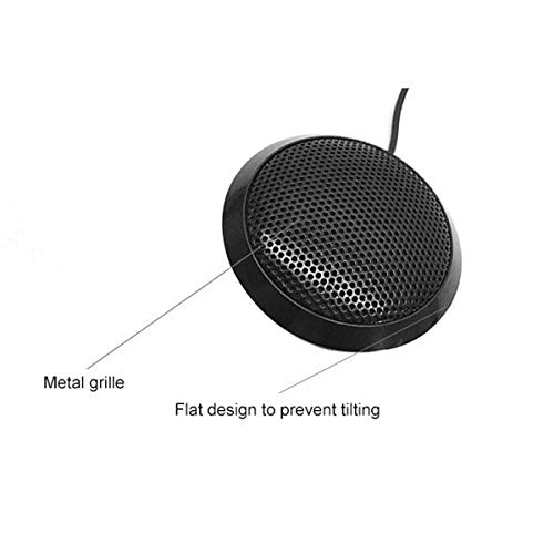 Microphone PC USB omnidirectionnel 360° noir haute sensibilité pour visioconférence - 7