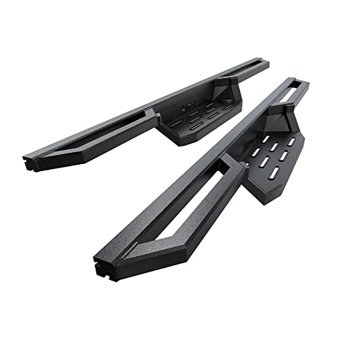 HD Ridez Aluminum Drop Steps Armor Compatible with Chevy Silverado GMC Sierra 2007-2018 Regular Cab & 2500 3500 HD 2019 (Exclude 07 Classic)(Include 19 1500 LD) (Nerf Bar Side Steps Side Bars)
