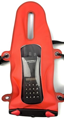 Aquapac Heavy Duty Extreme IPX8 Pro VHF Waterproof Case, Comes With Adjustable 3 Way Harness, 5 Year Warranty, Professional Use, Floats
