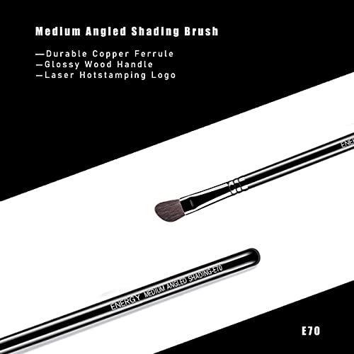 Angled Shading Eyeshadow Makeup Brush - Eye Brow Bone Highlighter, Small Soft Natural Bristle Slanted Angle Eye Makeup Brush For Highlighting Eyebrows, Shading, Blending Shadow Color In Crease #TOP3