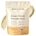 Sprout Living Simple Pumpkin Seed Protein Powder, 19 Grams Cold-Pressed Organic Plant Protein, Vegan, Gluten Free, No Dairy, No Additives (1 Pound, 16 Servings)