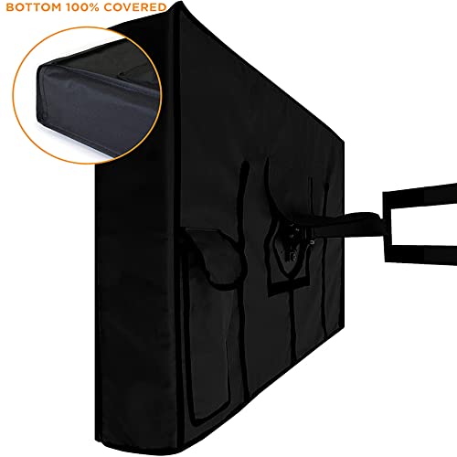 Outdoor TV Monitor Cover Skyour Heavy duty 600D Oxford Waterproof Dustproof Anti UV Durable Patio Outside Television Cover TV Screen Full Protector Covers (65-70in) - Image 3