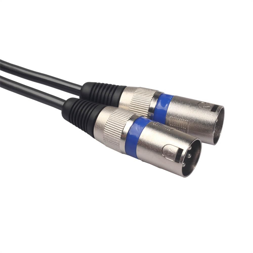 Gold Plated 2RCA Male Plug to 2XLR Male Audio Extension Cable for Mixer Pure Copper Wire RCA to XLR Adapter Cable 1.5Meter