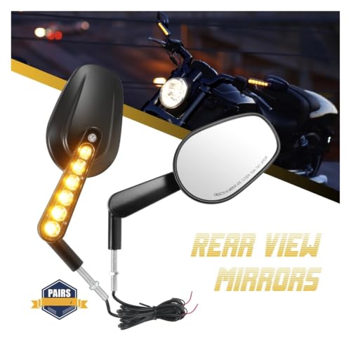 Rétroviseurs Pacewalker LED pour Harley Davidson V-Rod VRSCF 2009-2017 noir