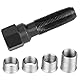 CLKE Reparatur-Set für Zündkerzengewinde, M14 x 1,25, Reparatur M14-Gewinde, mit 4 Zubehörteilen, Gewinde-Reparatur, Glühkerzen
