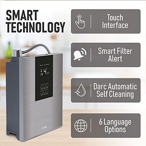 [New Model] Korea-Made Ivyel Dl Alkaline Water Machine,Water Ionizer, Produces Ph 8.5-10.0 Alkaline Water/Acidic Water/Hydrogen Water/Water Purifier Filter/Ionized Water/Antioxidant Water #TOP5