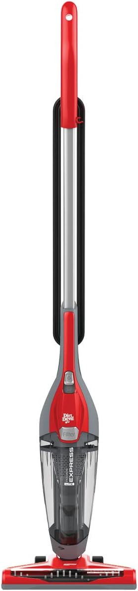 Dirt Devil Power Express Lite Stick Vacuum SD22020, Red, 0.4 litres capacity