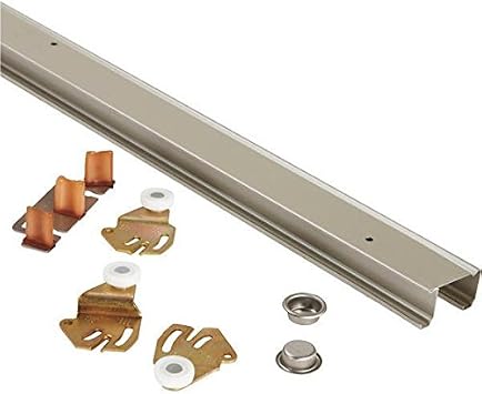5 Pk Johnson 72" Steel Sliding Bypass Two Door Hardware Set 1166G722