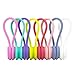 Produktbild EUYOUZI Magnetic Cable Clips Pack of 8 Reusable Fastening Cable Ties Adjustable Straps Wire Cord Management Rubber Twist Ties for Headphones USB Cables