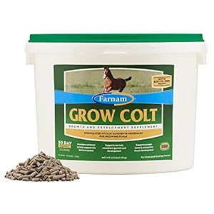 Farnam Grow Colt Supplement for Growth & Development, Supports Normal, consistent Growth in First Years of foal’s Life, 3.75 lbs., 30 Day Supply