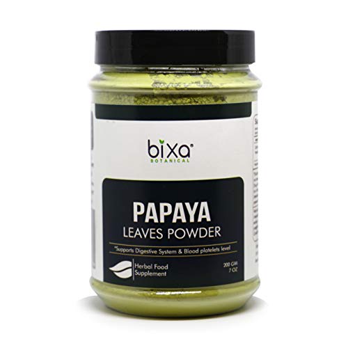 Papaya Leaf Powder (Carica Papaya) â€“ 200g / 7 Oz | Ayurvedic Herb for digestion & increasing platelets, Herbal Supplement for Normal Blood Sugar Levels, anti-oxidant agent.