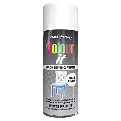 All Purpose White Undercoat 400ML - Professional Satin Finish Spray Wood Color Paint Cover