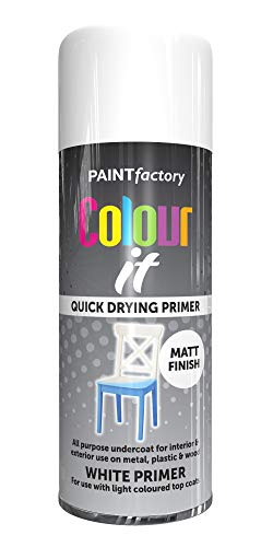 All Purpose White Undercoat 400ML - Professional Satin Finish Spray Wood Color Paint