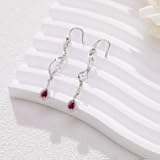 Dangling Earrings for Women 925 Sterling Silver Ear Post Birthstone Hypoallergenic Earring Birthday Gift