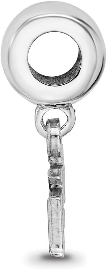 LogoArt Sterling Silver Florida State University Extra Small Dangle Bead Charm