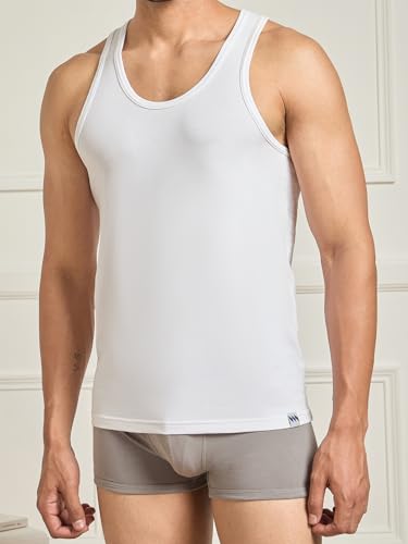 Image of Modern Crew CoolSense Vest for Men | Super Combed Cotton, Stay Upto 3 Degree Cool & Fresh, Anti-Bacterial | Black