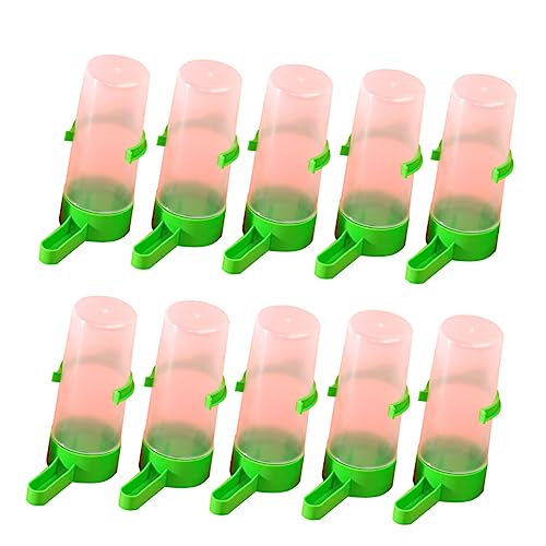 Happyyami Automatic Bird Parrot Feeding Cup Bird Water Dispenser Parrot Drinking Fountain Leakproof