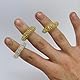 ATC Handels GmbH Finger-Massageringe in Gold oder Silber für die Finger, Zehen - aus Federstahl für individuelle Wohlfühlmomente - Entspannung (Gold, 1 St.)