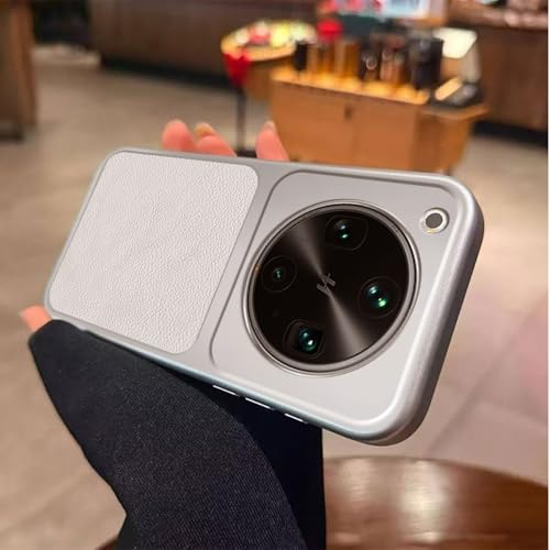 Image of for Oppo Find X9 Ultra 5G Case PU Leather Texture Shockproof TPU Protective Phone Cover - White