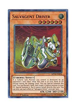 YU-GI-OH! English Version MP18-EN034 Salvage Driver Salvagent Driver Ultra Rare 1st Edition