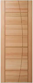 Cruzeiro Porta em Madeira Maciça Eucalipto 210x82cm Natural