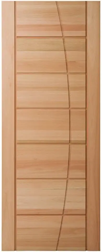 Cruzeiro Porta em Madeira Maciça Eucalipto 210x82cm Natural