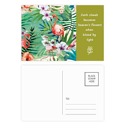 Cartes postales plantes tropicales DIYthinker, lot de 20 cartes de remerciement pour écrire