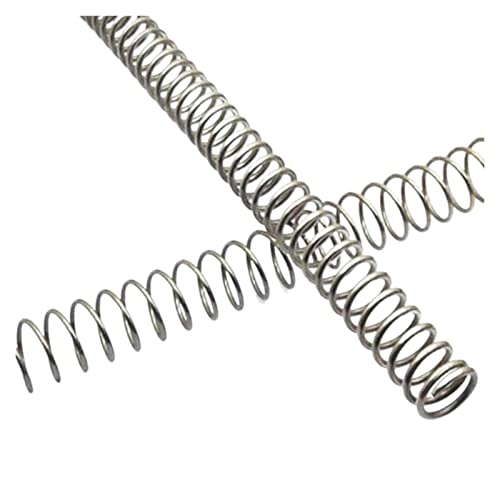 GSGC 2-5pcs 0.3mm 0.4mm 0.5mm 0.6mm 0.8mm 1.0mm 304 Stainless Steel Long Spring Y-Type Compression Spring OD 3-12mm Length 300mm (Size : 0.8X12x300mm 2pcs)