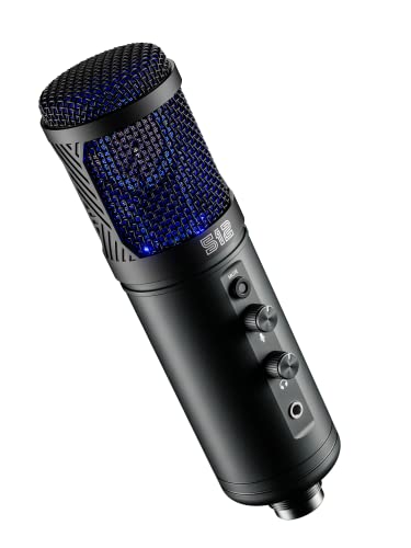 512 Audio Tempest - Large Diaphragm Studio Condenser Usb Microphone For Professional Recording And Streaming, Black #TOP3