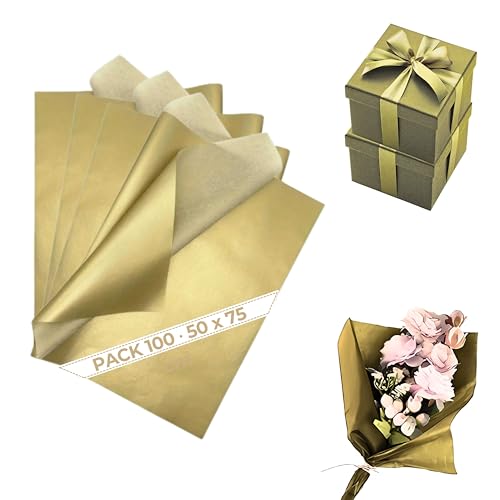 Papier de Soie Or Ultime (Pack 100) 50x75cm