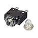 Monster Motion 50VDC 125/250VAC Push-Button Reset Circuit Breaker with Metal Threaded Collar (30 Amp)