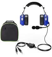 HELETUL Aviation Pilot Headset with Passive Noise Reduction for Flight School Student, PNR Genera...