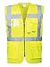 Portwest Chaleco Executive Berlin, Tamaño: 7XL, Color: Amarillo, S476YER7XL