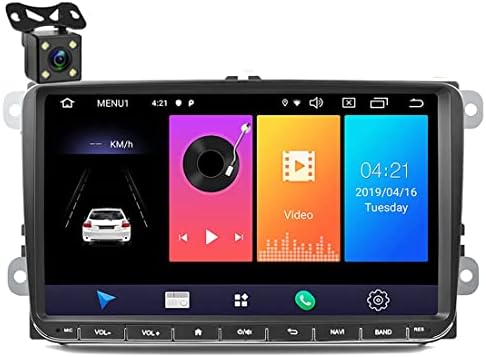 9 Inch Car Radio Multimedia Player Audio Stereo Android GPS Navigation WIFI Mirror Link FM Touch Screen Autoradio for V/W Passat Golf MK5 MK6 Jetta T5 EOS POLO Touran Seat Rear View Camera