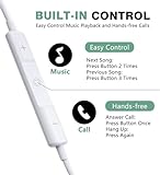 USB-C Wired Earphones with Microphone & Volume Control – Noise Isolating In-Ear Headphones for Clear Sound, Comfortable Type-C Earbuds Compatible with Samsung, Google Pixel, iPad, Laptop - Image 2