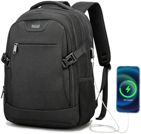 VINBAGGE Wasserdicht Anti Diebstahl Rucksack 15,6 Zoll Laptop Rucksack Herren Schulrucksack Großer Business Notebook Backpack für Arbeit Schule Reisen Männer Jungen Teenager Mädche